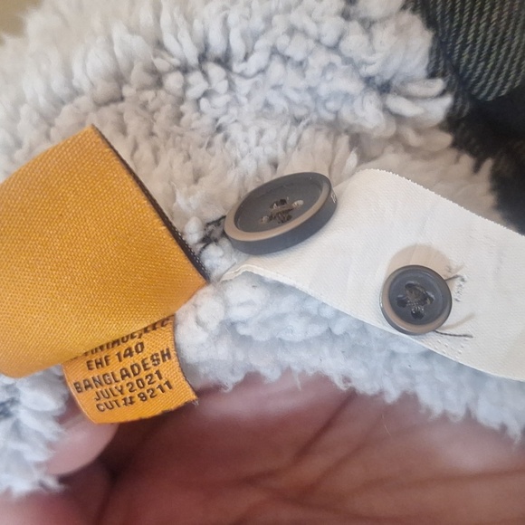 Tailor Vintage Men's M Shacket Sherpa Lined Buffalo Plaid Green Mistletoe - Picture 9 of 10